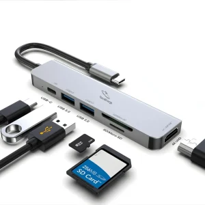 هاب 6 پورت USB-C گلتیج مدل HU01